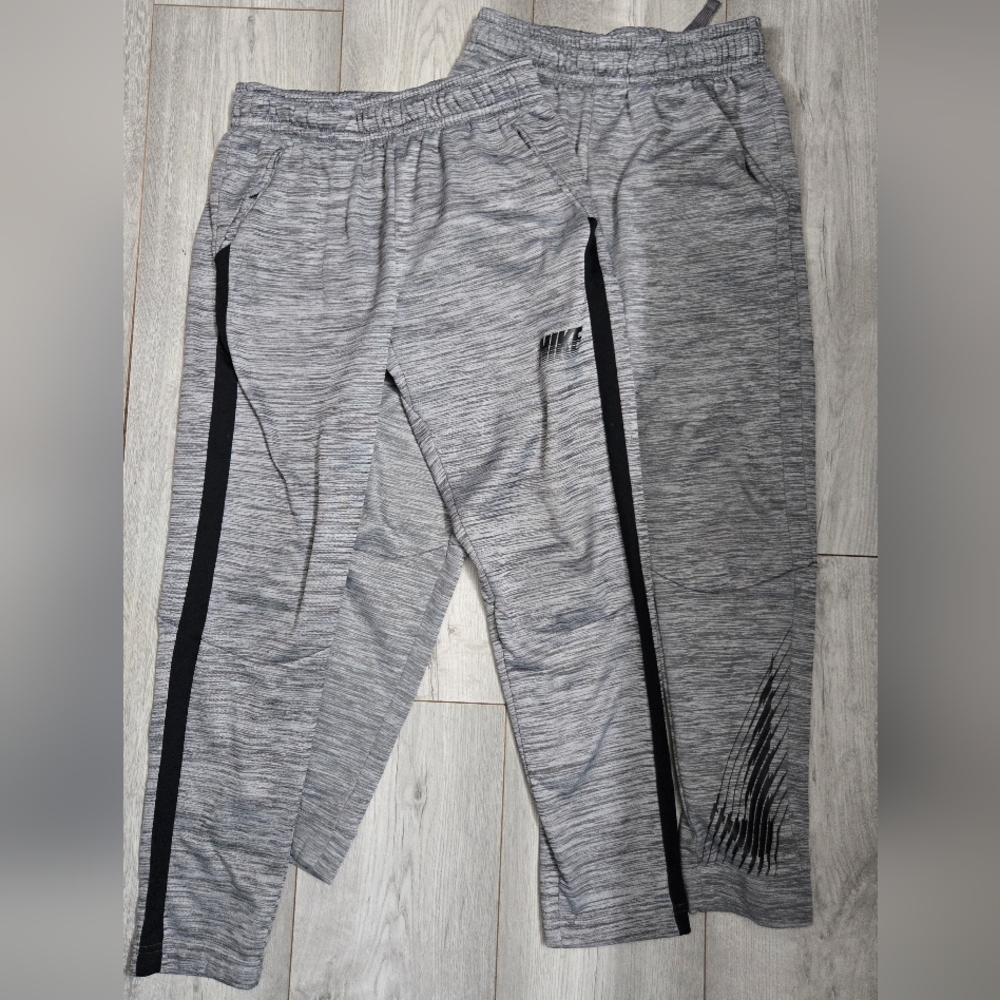 Nike Gray and Black Kids Joggers